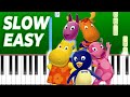 The Backyardigans - Into The Thick Of It (Slow Easy Piano Tutorial)