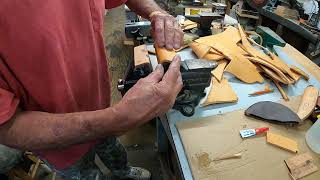 How to make leather soft jaws for a vise.