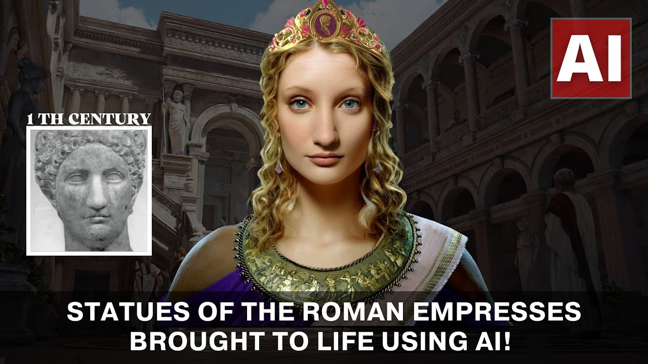 Statues Of The Roman Empresses Brought To Life Using AI! - YouTube