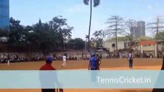 Best helicopter Shot By Omkar Desai in Tennis Cricket Mumbai