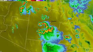 2 Aug 2018 Radar Loop for Southern Arizona