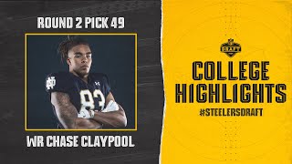 Steelers second-round pick WR Chase Claypool's Notre Dame Highlights | Pittsburgh Steelers