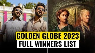 Golden Globes 2023: The Complete Winner's List | Review Studios