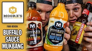 Moore's Buffalo Wing Sauce *Full Mukbang*