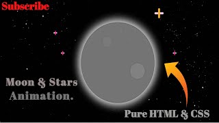 Moon & Stars Creative CSS Animation Effects Using HTML & CSS3