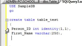 SQL Server Express 2008 R2 Tutorial 2 Making A Database - YouTube_2