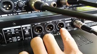 Ligação Crossover behringer CX3400 - 3 Way Stereo 2/2