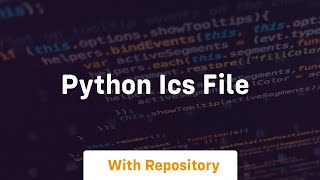 python ics file