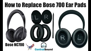 How to Replace Install Ear Pads Cushions on Bose NC 700 Noise Cancelling Headphones