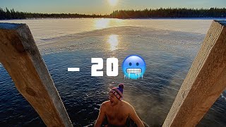 ICE SWIM AND HOT FINNISH SAUNA | LAPLAND