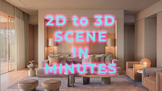 2D AI-Generated Image into a 3D Scene in Minutes! #ai #comfyui