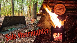 Vom Wild geweckt! Meine erste Nacht allein im Wald! Bushcraft Overnighter.