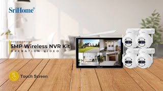 SriHome 5MP 8CH NVR Kit NVS010-IPC047 Operation Video