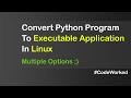 Make Python Program Executable In Linux #exe #learnpython #learnprogramming