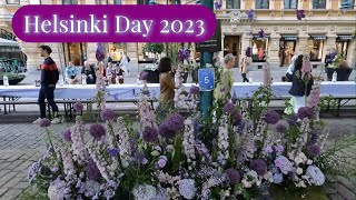 Flower Decoration On #helsinki Day | Finland (4K) #helsinkiday