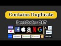 Array interview problem and Java code || Contains Duplicate :- Blind 75:  Leetcode 217 || Hashset