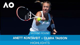 Anett Kontaveit v Clara Tauson Highlights (2R) | Australian Open 2022