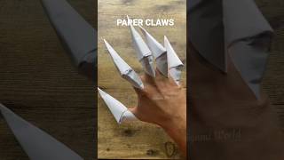 PAPER WOLF CLAWS ORIGAMI | EASY WOLVERINE ORIGAMI TUTORIAL | DIY PAPER CLAWS ORIGAMI INSTRUCTIONS