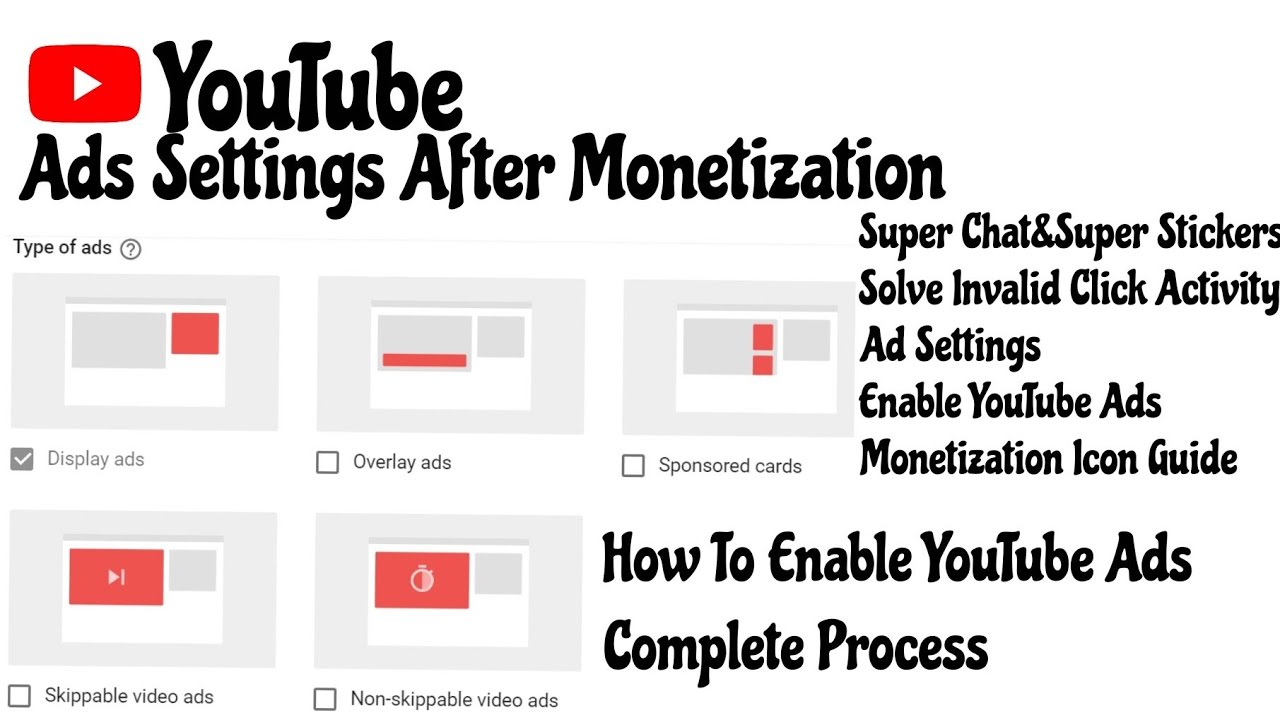 How To Enable Youtube Ads In 2021 How To Do Ads Settings After How To Enable Youtube Ads In 2021 How To Do Ads Settings After