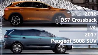 2018 DS7 Crossback vs 2017 Peugeot 5008 (technical comparison)