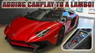 Lamborghini Aventador LP750-4 SV Apple Carplay Integration!!