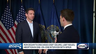 Ron DeSantis discusses debt, ceiling, LGBTQ issues, abortion in 1-on-1 interview with WMUR