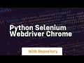 python selenium webdriver chrome