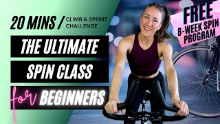 THE ULTIMATE SPIN CLASS FOR BEGINNERS // 20 Minute Beginner Spin Class • Beginners Guide to Cycling