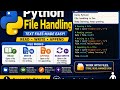 Python Lecture 20: Text File Handling in Python | Complete Beginner Tutorial | Explained with NVDA