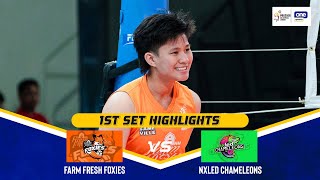 FARM FRESH VS. NXLED | SET 1 GAME HIGHLIGHTS | 2024-25 PVL ALL-FILIPINO CONFERENCE | JAN. 18, 2025