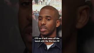 Chris Paul responds to questions about him coming off the bench #nba #chrispaul #warriors