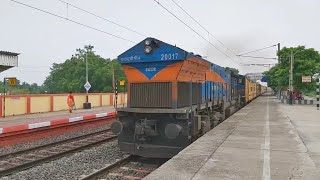 Massive Delayed Night Rider 12344 Legendary DARJEELING MAIL roars through Nabagram with BAAZ WDP 4