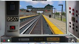 OpenBVE Staten Island T Line - Pleasant Plains to Tottenville