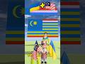 Menggabungkan bendera Ukraina dan Malaysia. #flag #sakura #shorts