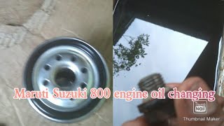 Maruti suzuki 800 engine oil changing malayalam|SS Car Tech/മലയാളം