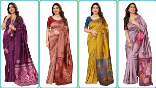 Kanjivaram Banarasi Soft Silk Saree With  Blouse Piece #new #srivivecreations #latest #trending