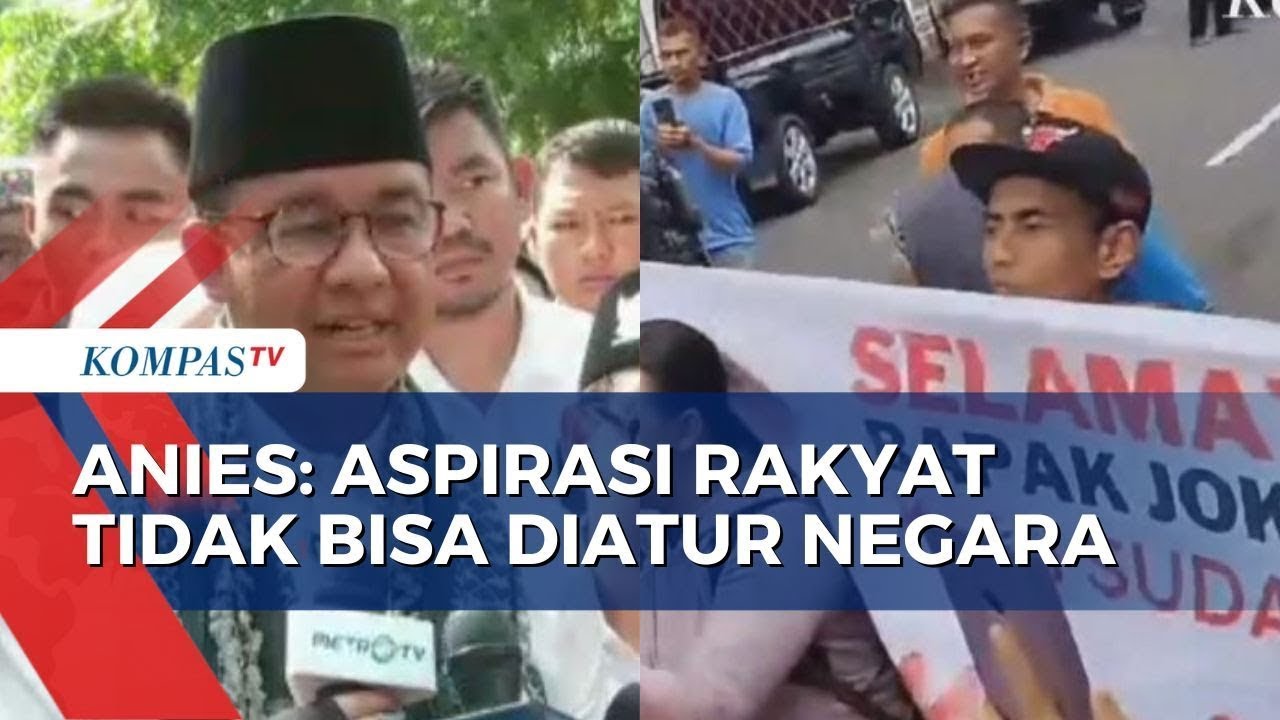 Tanggapan Capres Anies Warga Bentangkan Spanduk Ganjar Saat Kunker ...