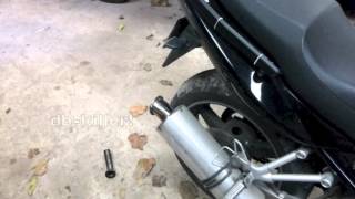 Suzuki Bandit 600S DIY hazard lights + dB killer