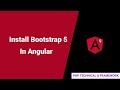 how to install bootstrap in angular 9