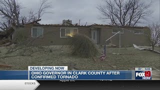 Gov. DeWine in Clark County after confirmed tornado