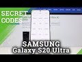 CODES SAMSUNG Galaxy S20 Ultra - Hidden Mode / Test Menu / Service Mode