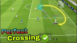 How to play pinpoint crossing perfectly💯✅||efootball 2024 mobile #efootball #tutorial #how #howto