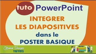 REALISER ET IMPRIMER SON POSTER A PARIS : INTEGER DES IMAGES SUR UN POSTER POWERPOINT BASIQUE