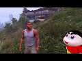 shinchan and franklin s house saved from biggest tsunami ever in gta 5