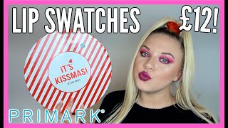 PRIMARK ITS KISSMAS LIP VAULT SWATCHES | VLOGMAS DAY 14 | makeupwithalixkate