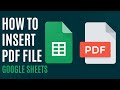How to Insert PDF in Google Sheets [Quick Guide]