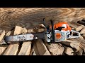 Testing out my new chainsaw! STIHL Ms 271 Farm Boss