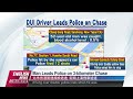 DUI Driver Leads Police on Chase｜20221108 PTS English News公視英語新聞