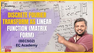 26. Discrete Fourier transform as linear function  (matrix form) || EC Academy