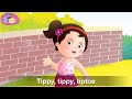 tippy tippy tiptoe english rhyme